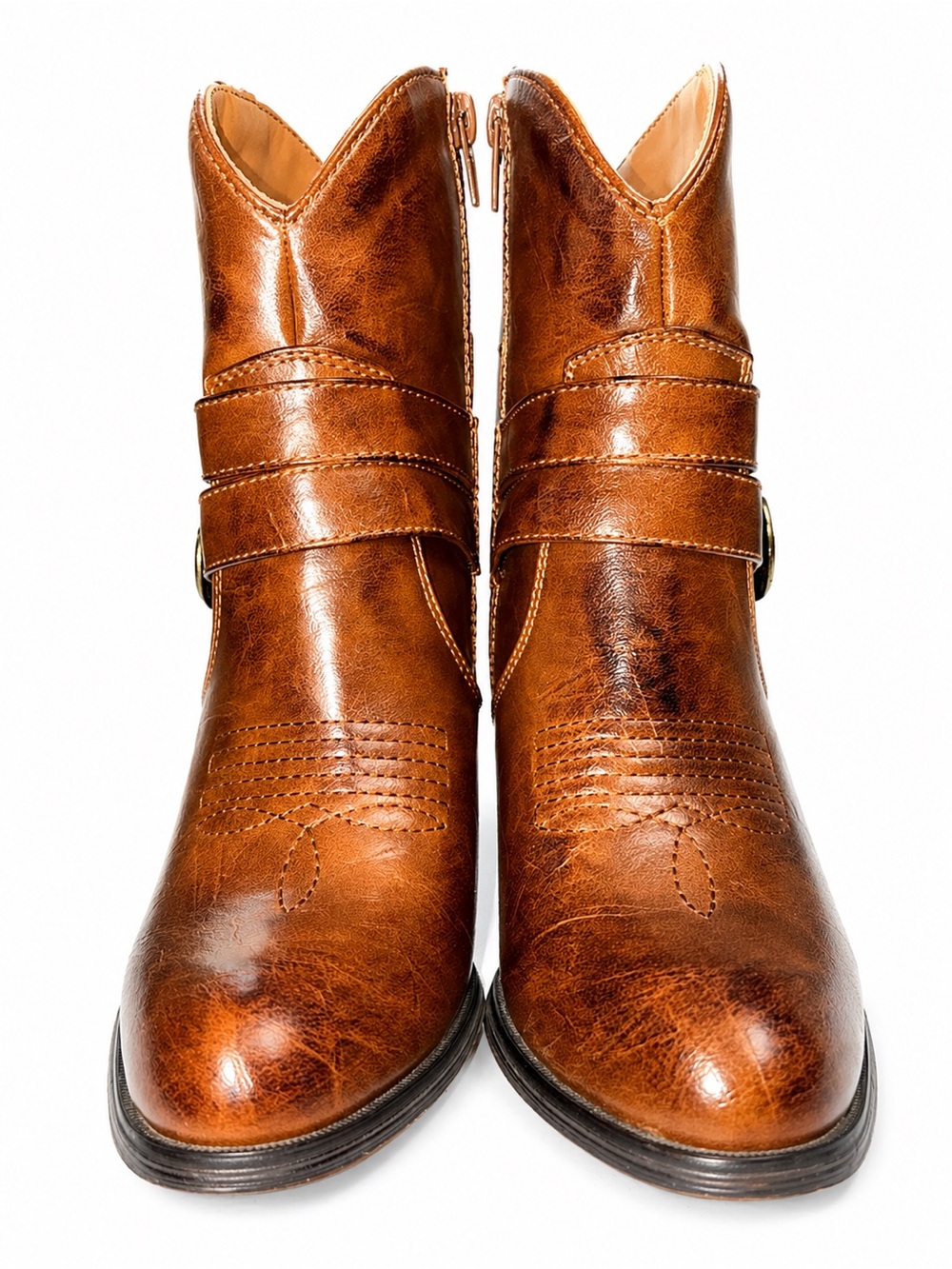 Roper Maybelle Shorty Ankle Western Heeled Cowboy Boots Size 7 - Picture 3 of 8